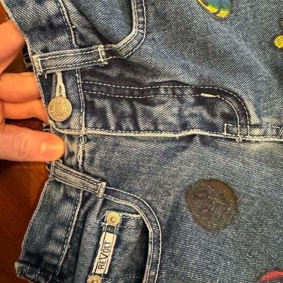 Girls vintage painted  jeans size 4 EUC - Picture 6 of 7